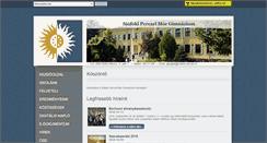 Desktop Screenshot of perczel.hu